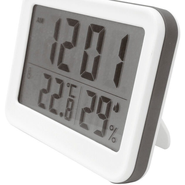 Thermometer with clock image number 1