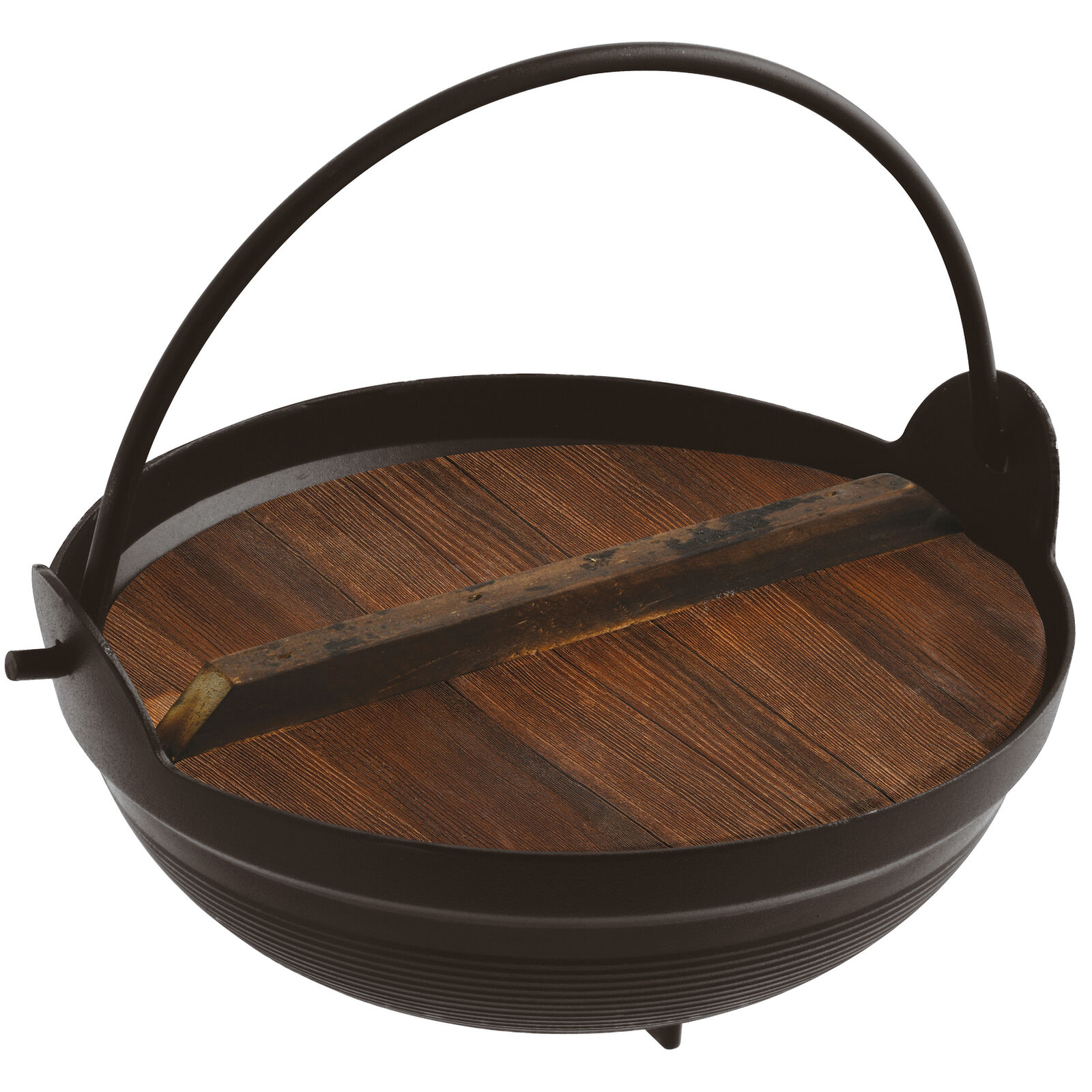 Hot pot with wooden stand, Paderno
